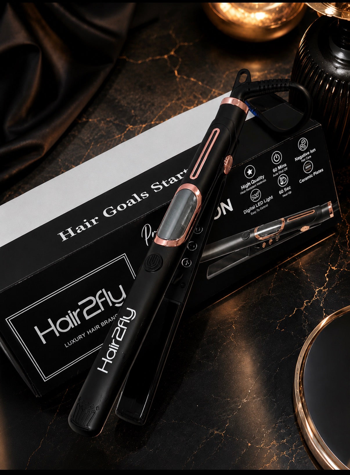 Hair2Fly Professional Flat Irons Bundle